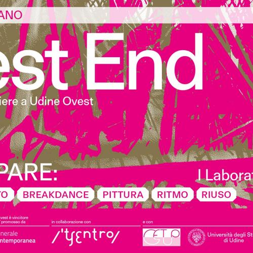 West End: 4 laboratori gratuiti a Udine Ovest per sperimentare la propria creatività