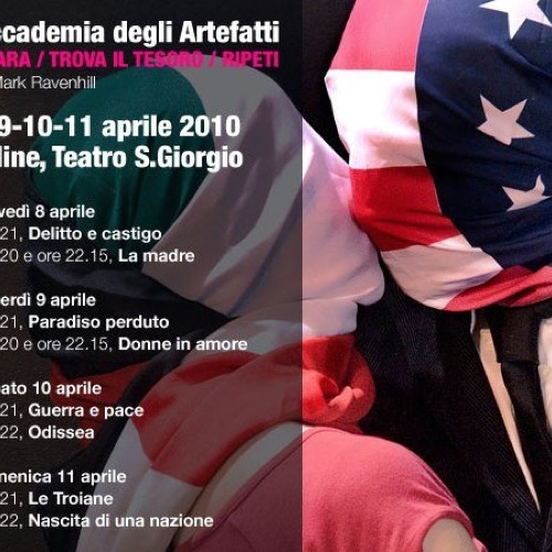 L'Accademia degli Artefatti con Spara/Trova il tesoro/Ripeti dall'8 all'11 aprile al Teatro S.Giorgio di Udine