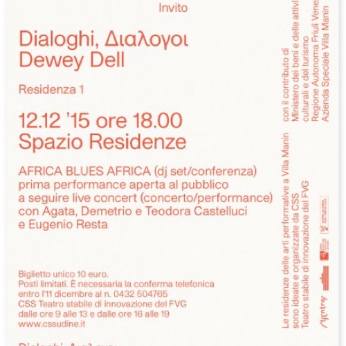 Dialoghi. Residenze delle arti performative a Villa Manin