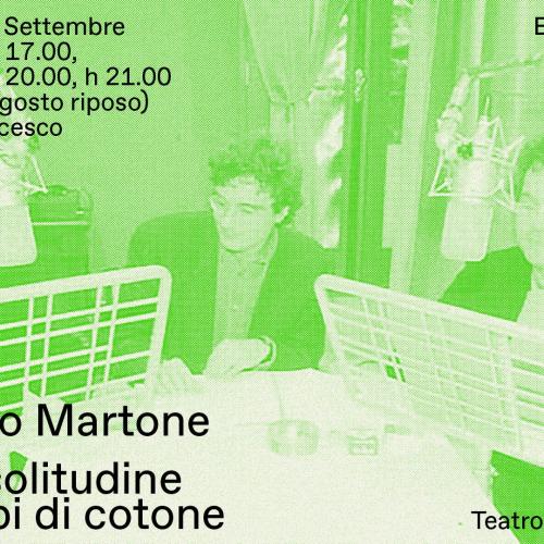 Da sabato 18 luglio Nella solitudine dei campi di cotone di Mario Martone per Teatro Contatto Blossoms/Fioriture